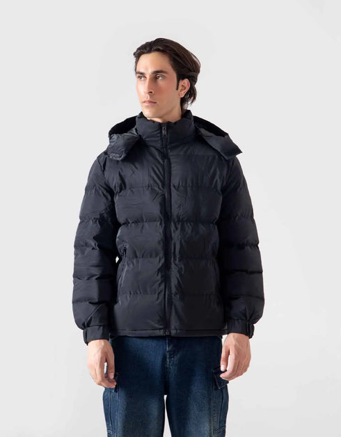 HOODED PUFFER JACKET
